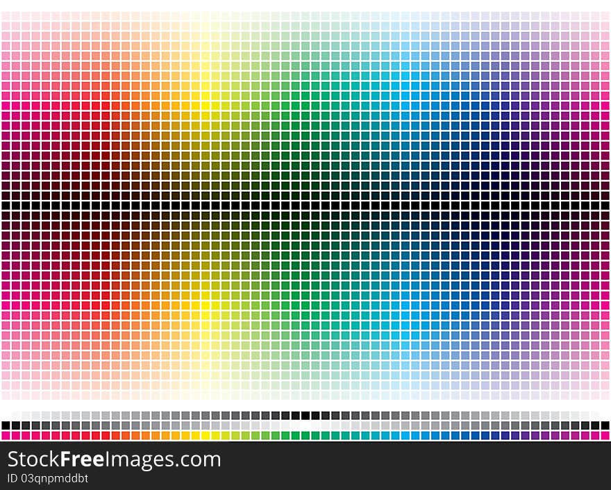 Abstract Color Mosaic created with small boxes, with different color gradient