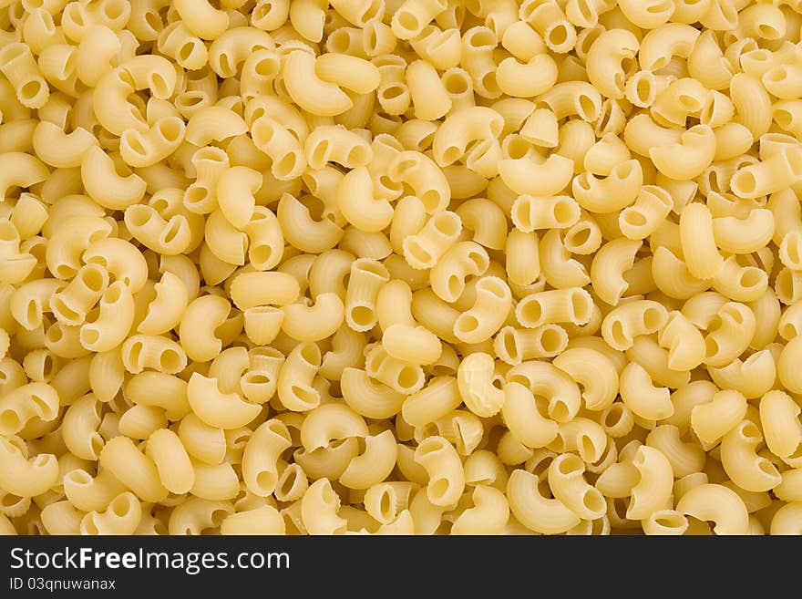 Raw pasta as background