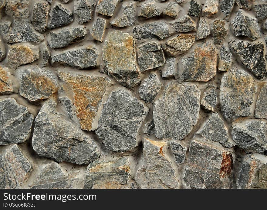 A stone wall as the texture of the background