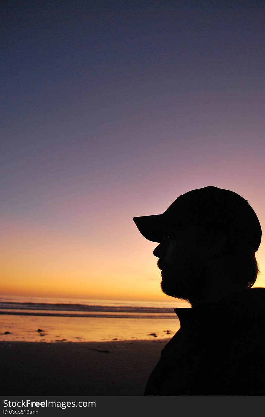 Silhouette at the Beach