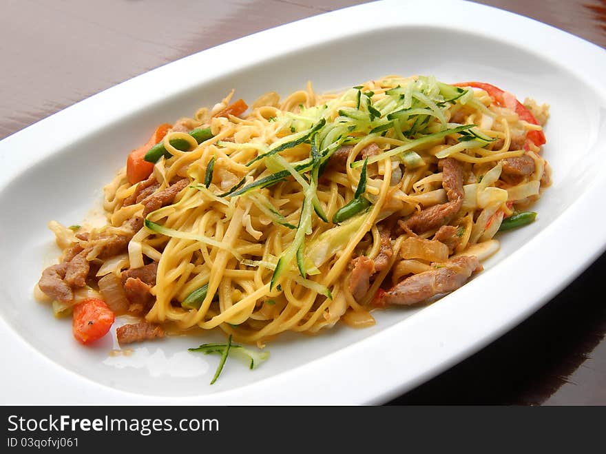 Japanese food, tasty food on a plate