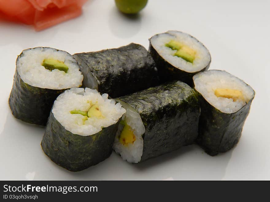 Japanese food, tasty food on a plate