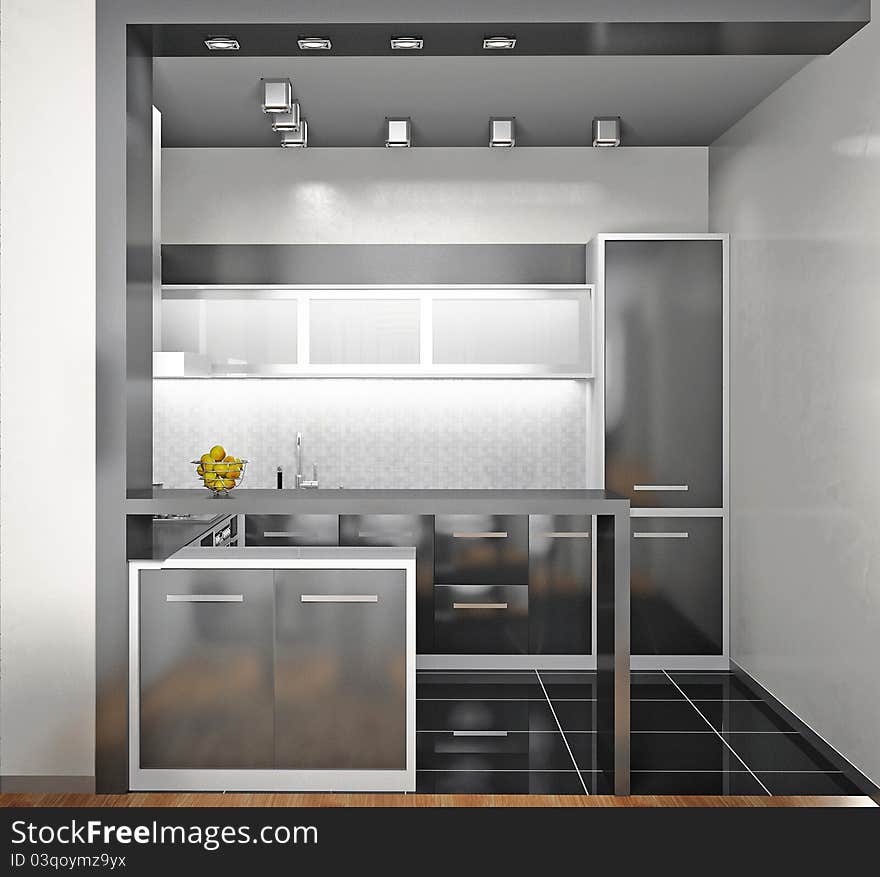 Interior Of Modern Kitchen