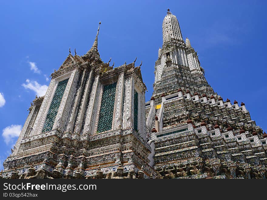 The Arunratchawararam temple in Bangkok, Thailand