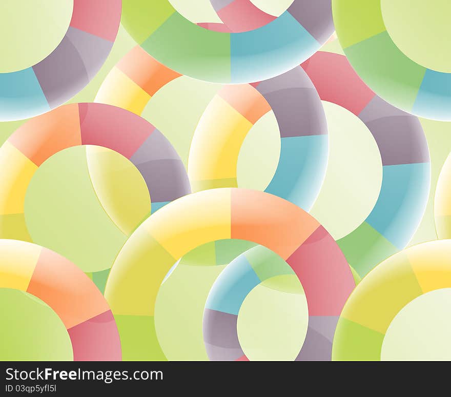 Seamless colored circles abstract background. Seamless colored circles abstract background.