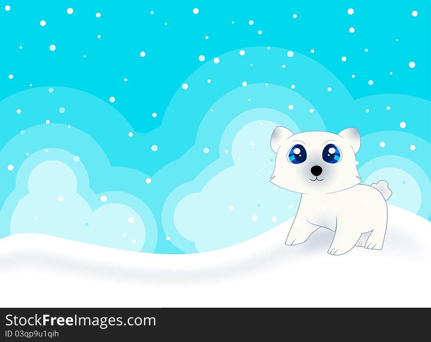 Cute Polar Bear Card