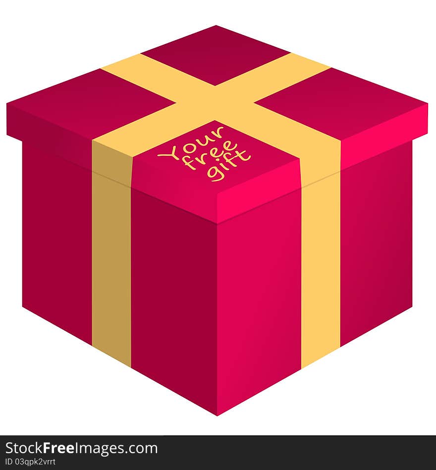 It's a box, with the text Your free gift. It can be your present to your consumer. You can use it in your letter, or as an icon on your site.