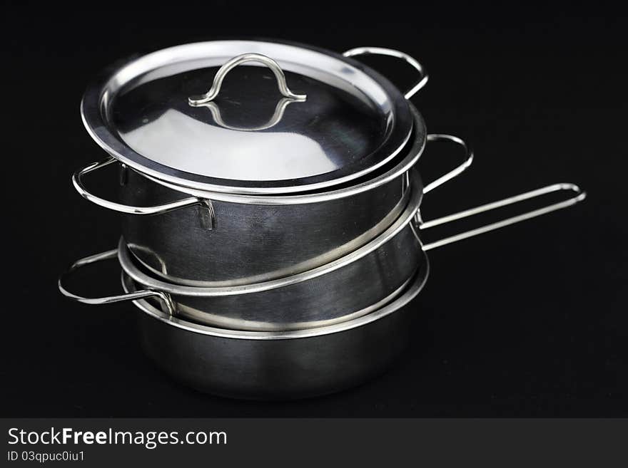 Group of stainless steel kitchenware