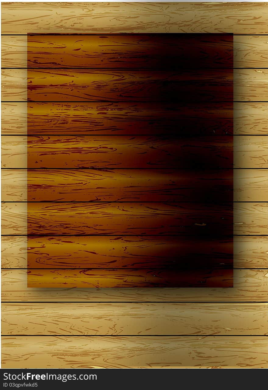 Abstract vector wood background