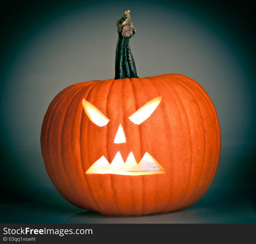 Halloween scary jack o lantern