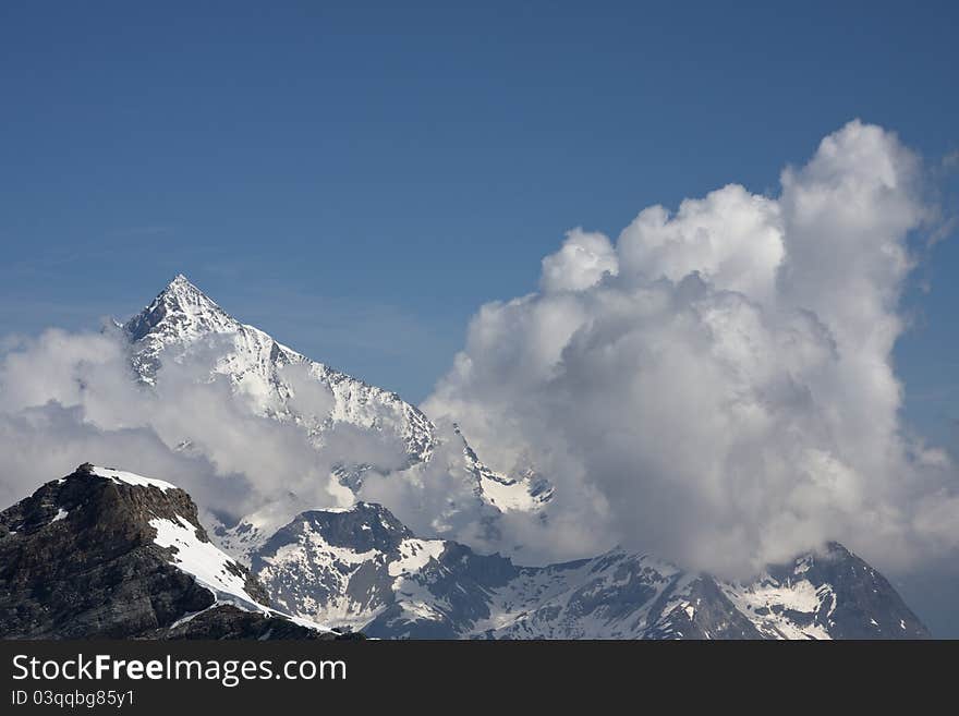 Alps view view from the Aosta Valley Cervinia. Alps view view from the Aosta Valley Cervinia