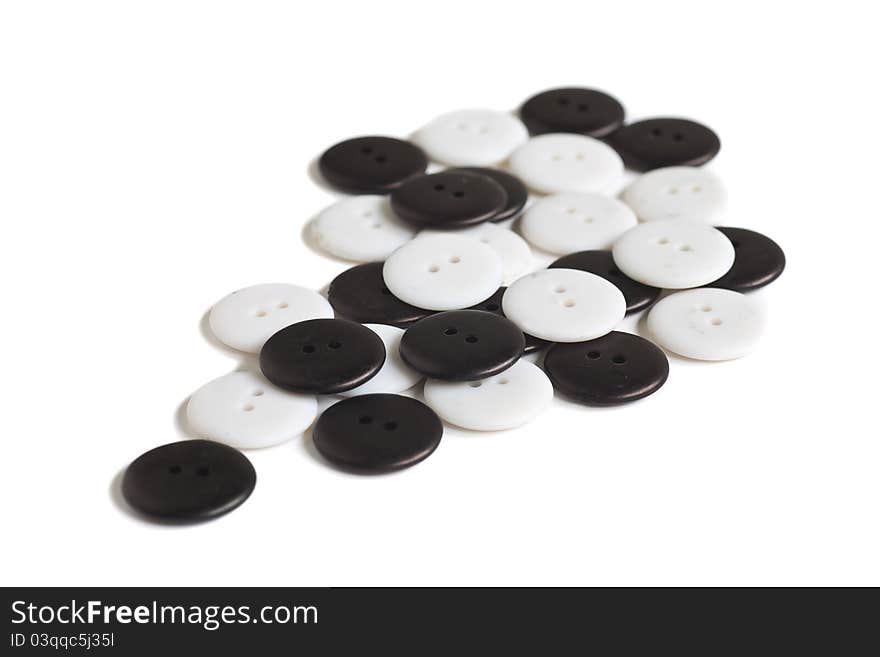 Black and White Buttons