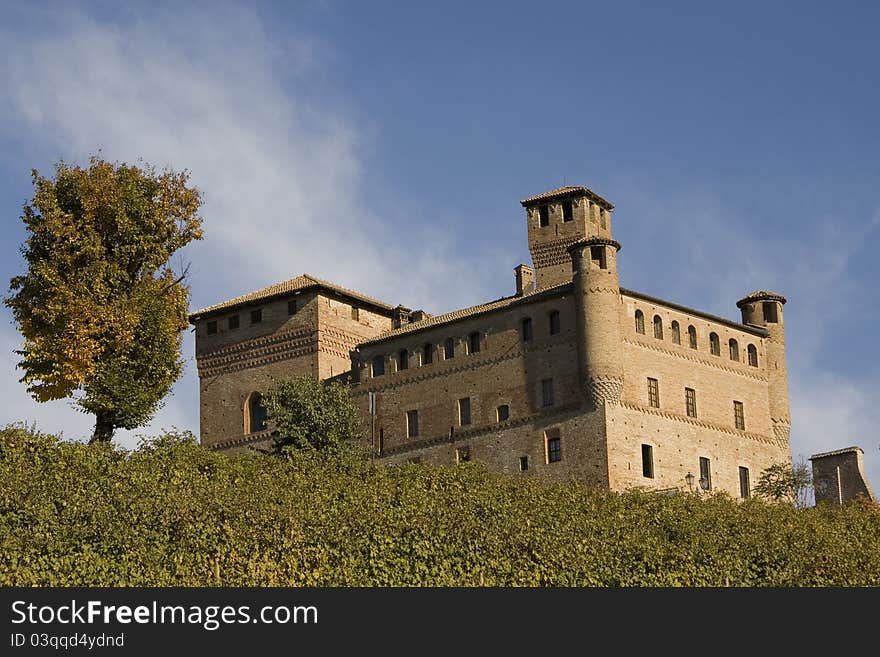 Grinzane Cavour Castle in the Langhe in Piedmont