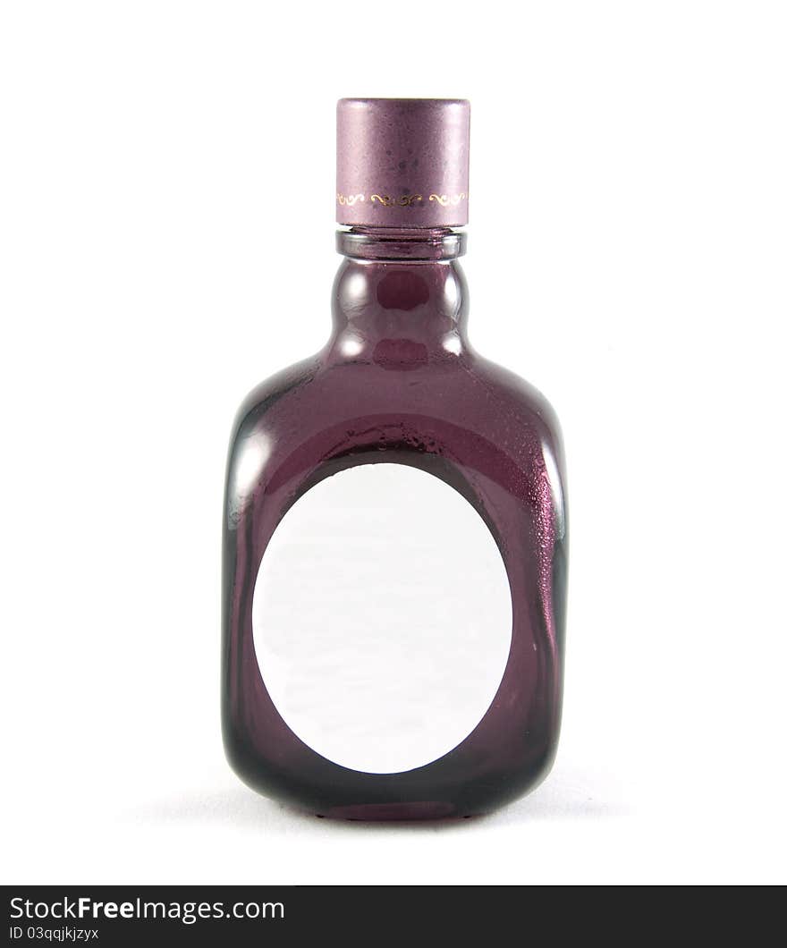 Cosmetic bottle on white background. Cosmetic bottle on white background