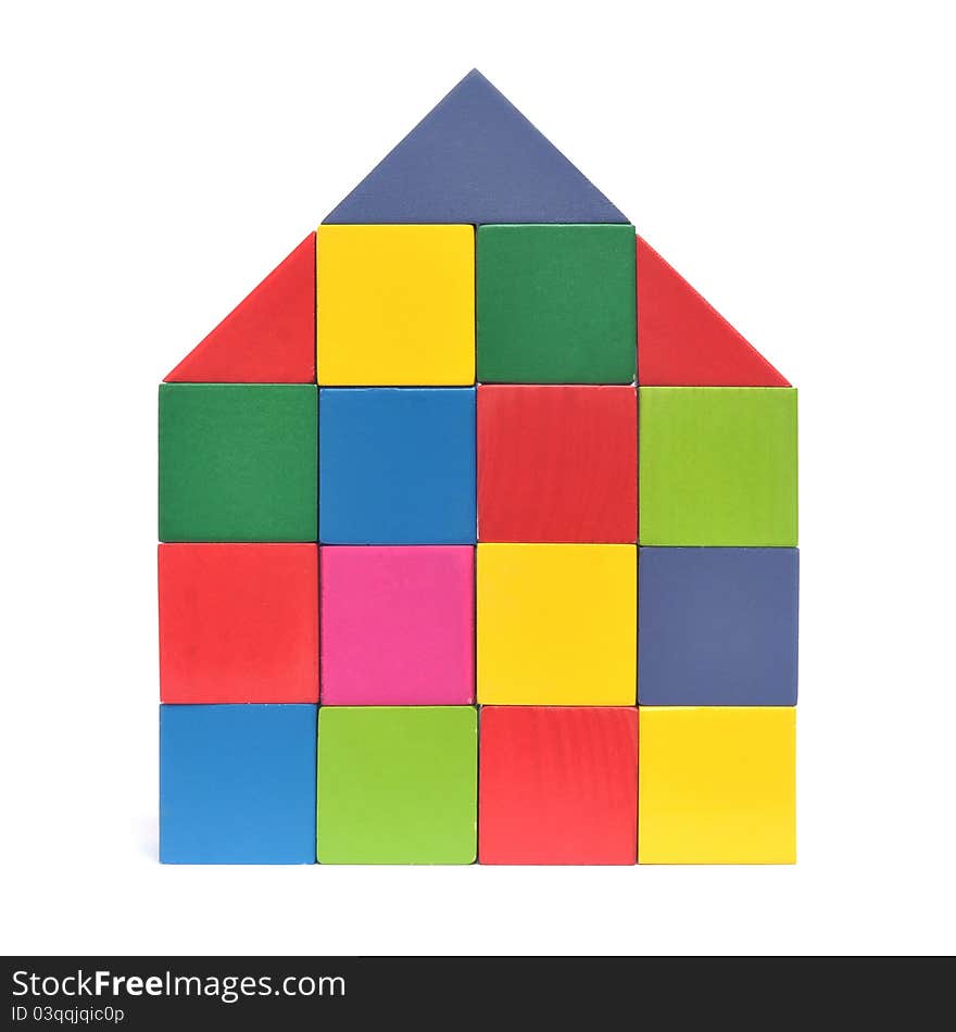 Multicolored house