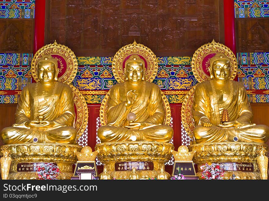 Set of Buddha image