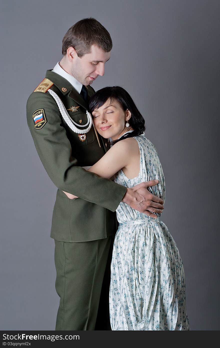 Soldier and girl