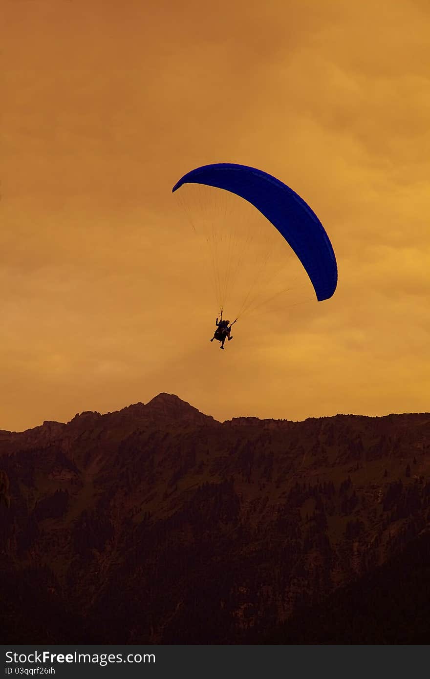 Paragliding In Interlaken, Switzerland