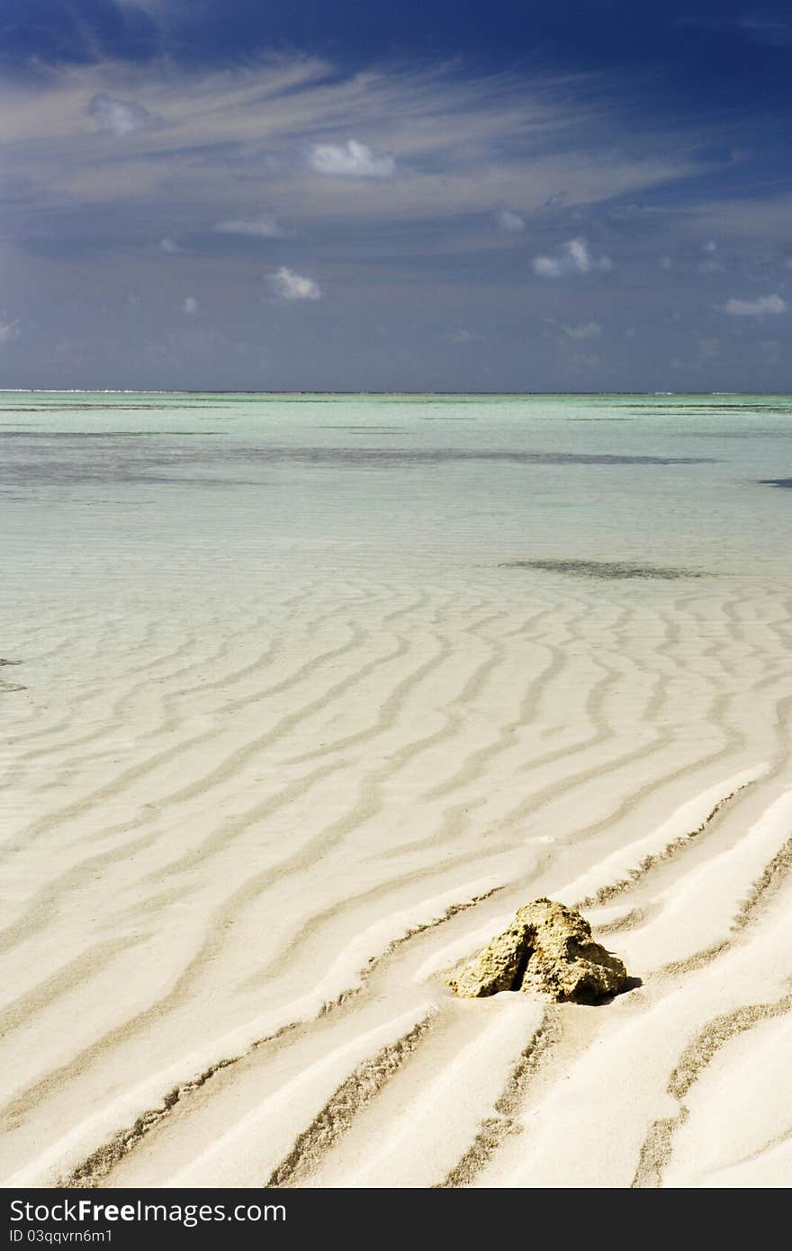 Sandy beach Maldives