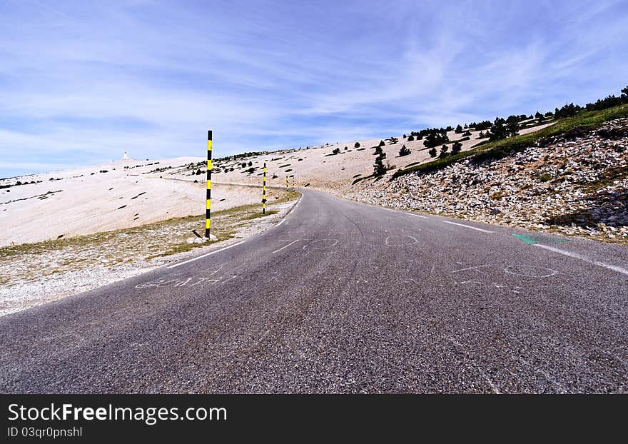 The Mount Ventoux in France.