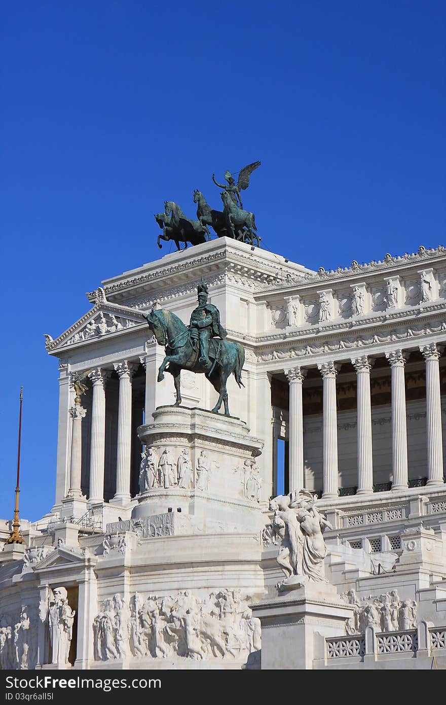 National monument to Vittorio Emanuele II (Victor Emmanuel II) or Altare della Patria (Altar of the Fatherland), Rome, Italy. National monument to Vittorio Emanuele II (Victor Emmanuel II) or Altare della Patria (Altar of the Fatherland), Rome, Italy