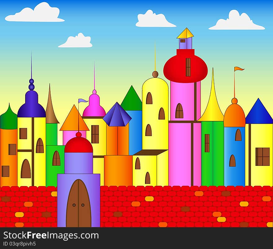 Colored castle