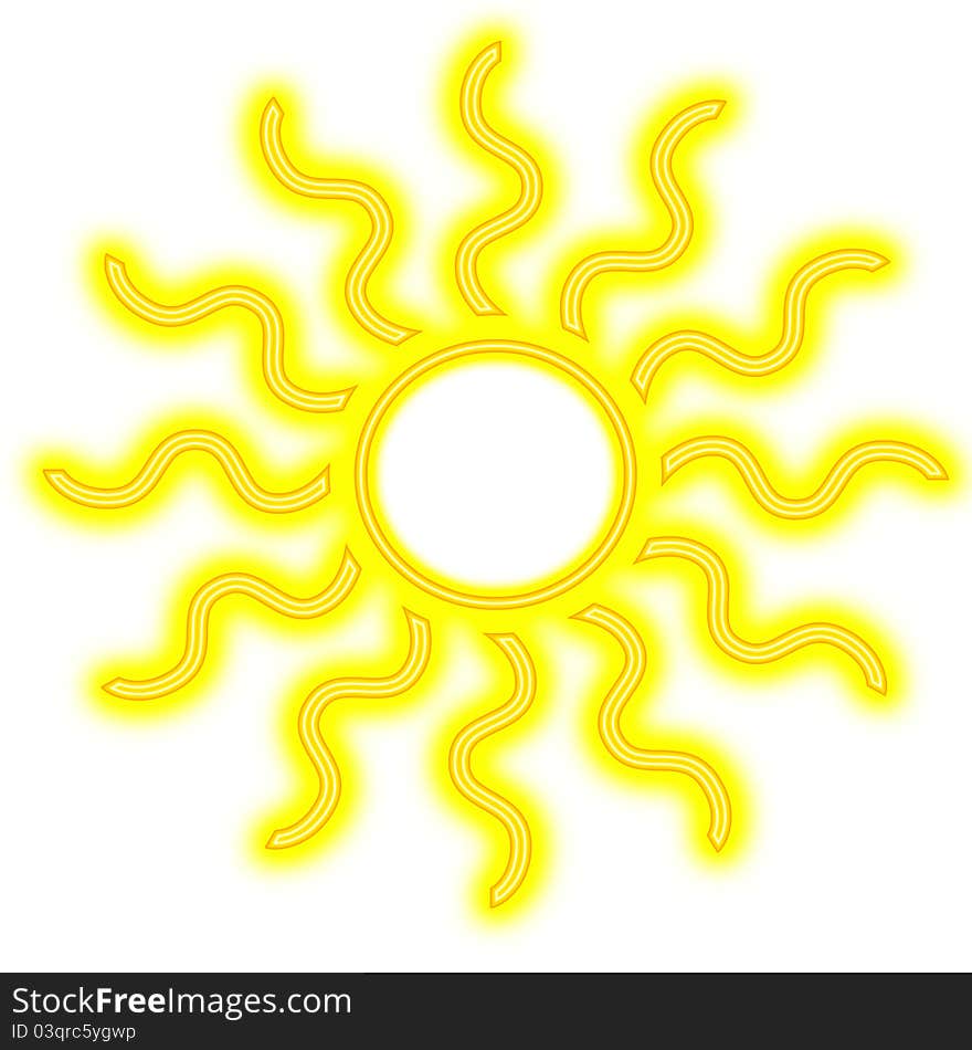 Stylized image of the sun