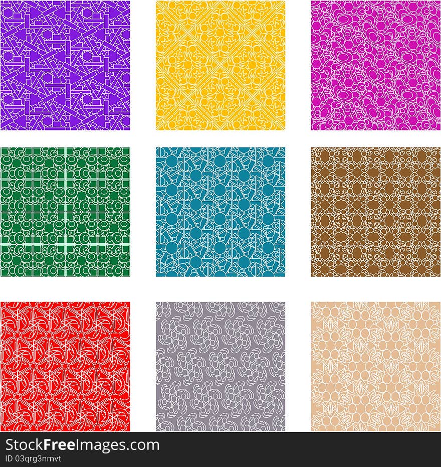 Hand drawn abstract flower background