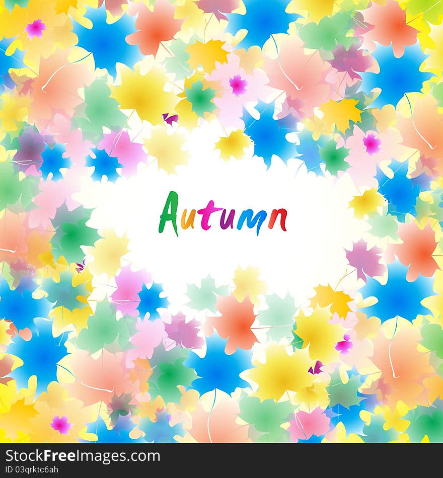 Autumn vector illustration. Clip-art