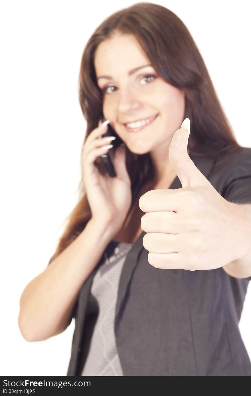 Businesswoman Talking On The Phone