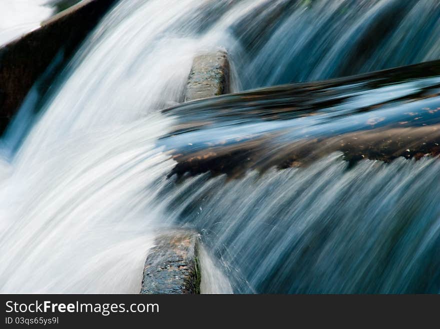 Water flow in rocky surface. Water flow in rocky surface