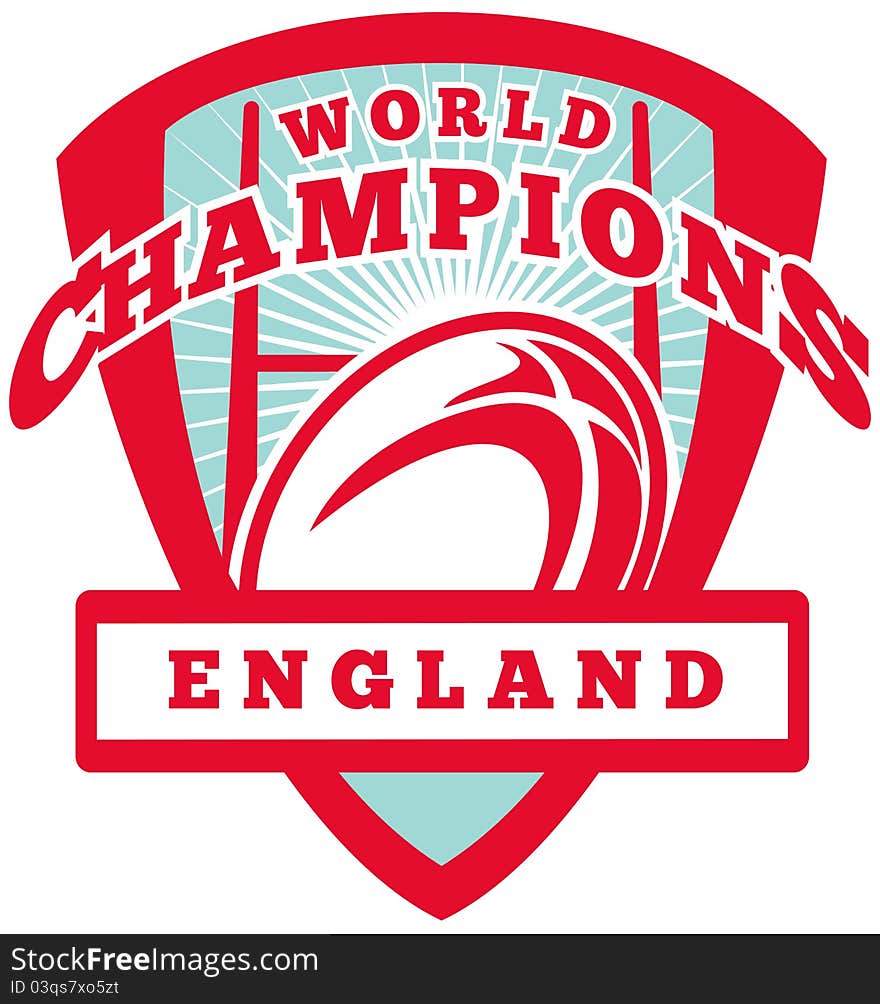 Rugby Ball England World Champions