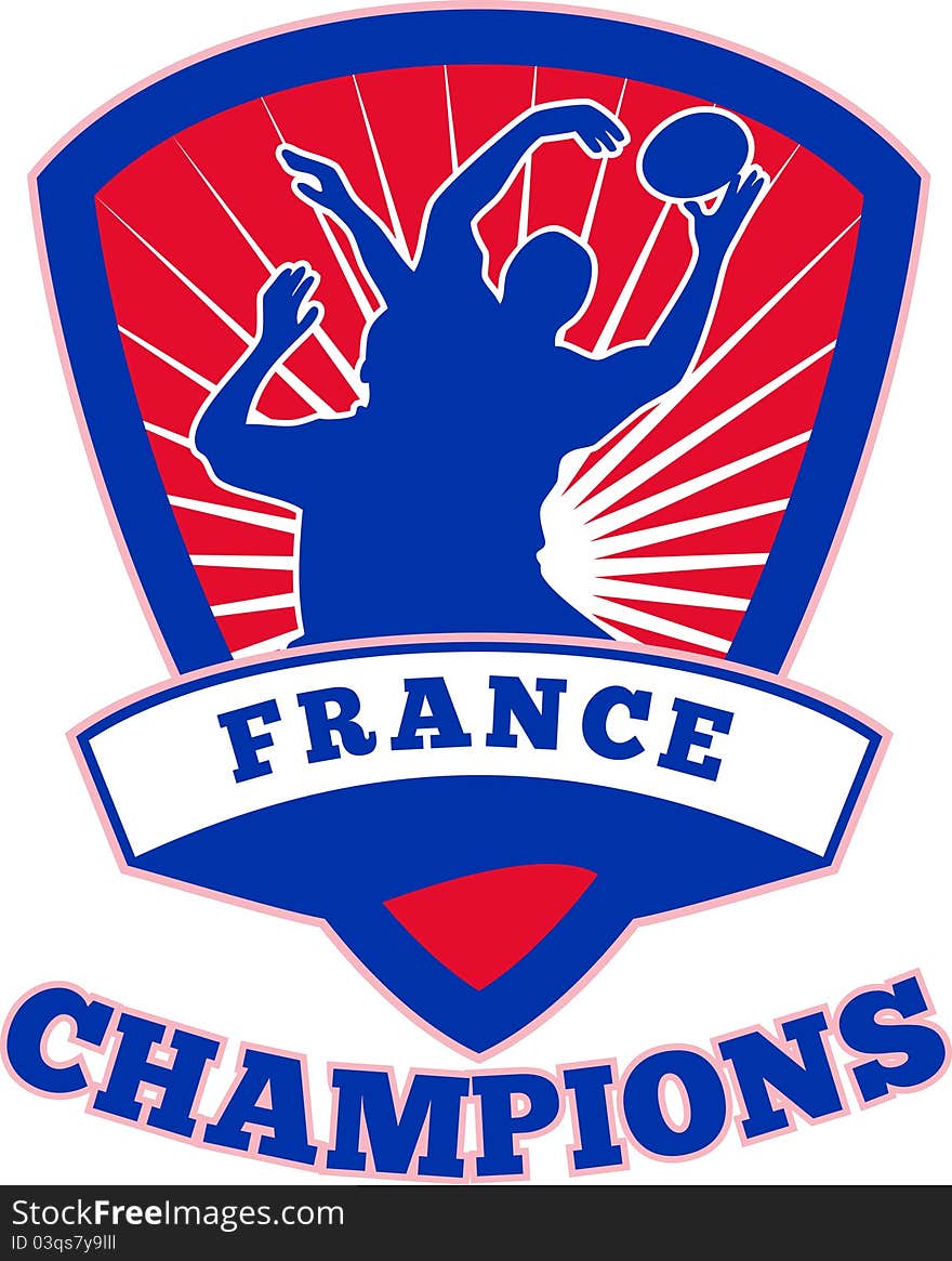 Rugby Player France  Champions