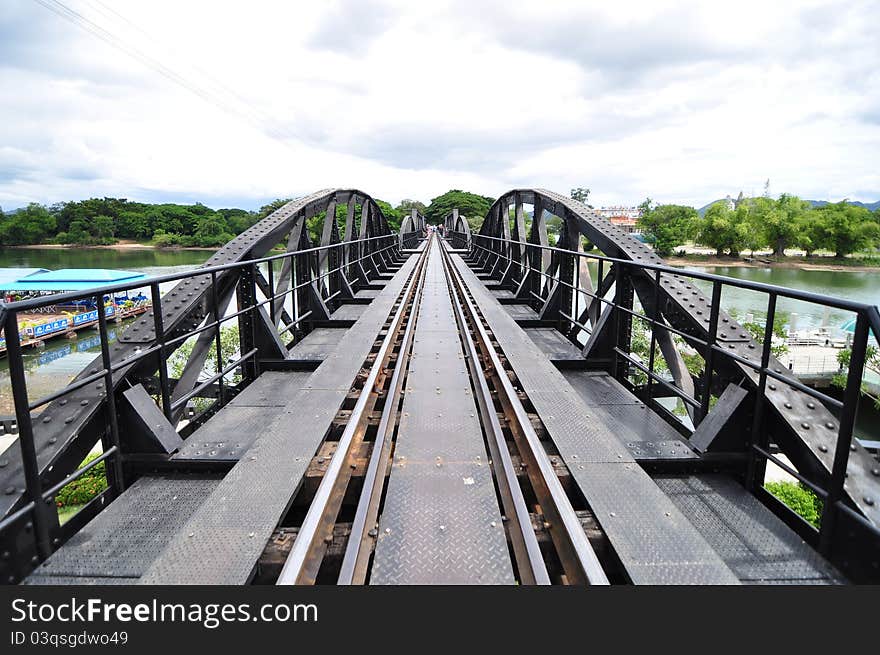 Old railway in Kamchanaburi, Thailand