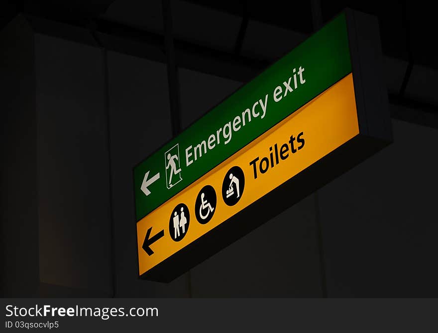 Emergency exit sign