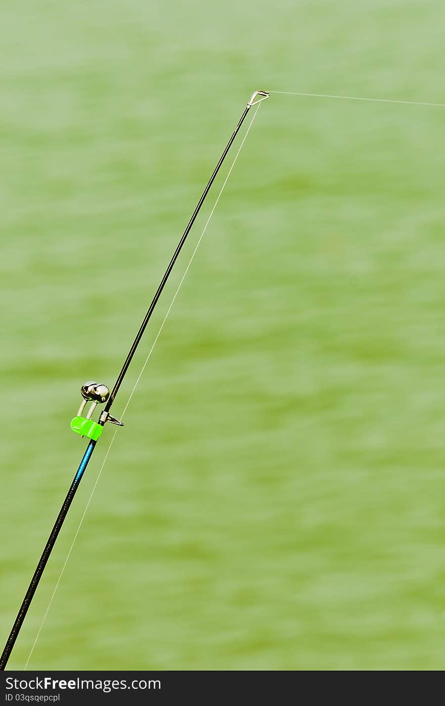 Fishing rod on the grasses