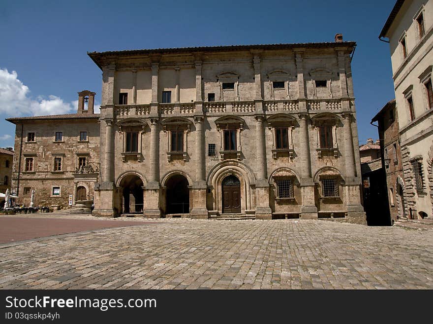 Montepulciano town in Tuscany, Italy