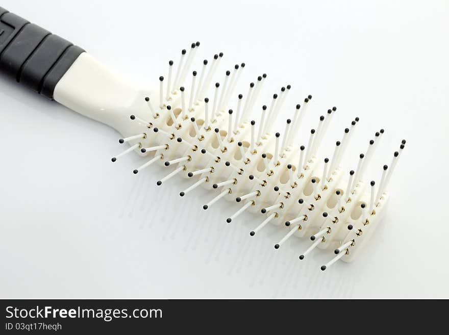 Hairbrush isolated on a white background