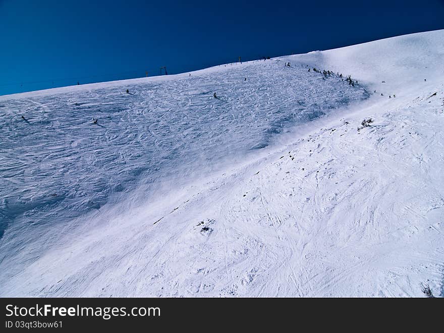 Dragobrat ski slopes. located in Ukraine