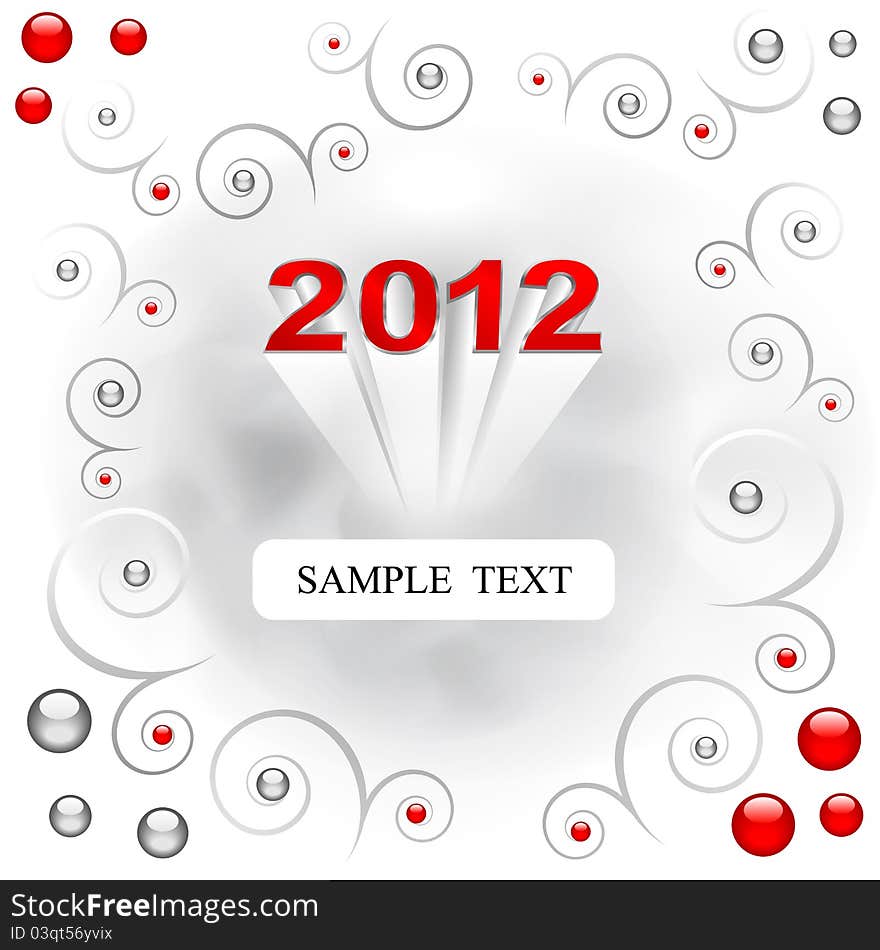 New Year 2012 background