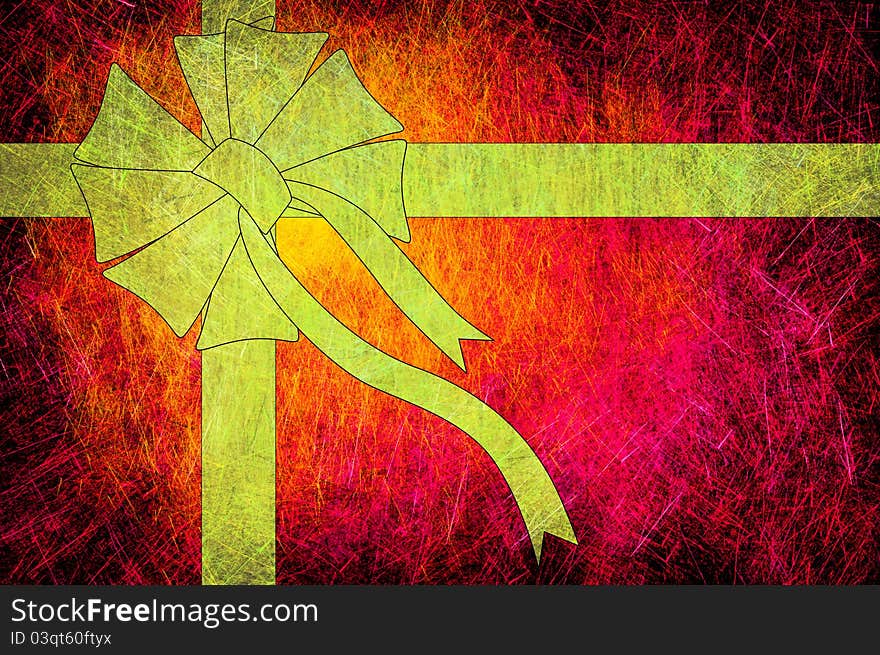 Grunge Textured For Holiday Gift