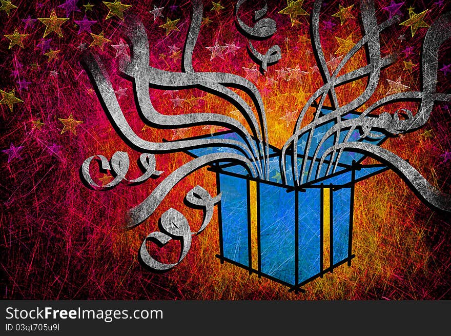 Grunge Textured For Holiday Gift