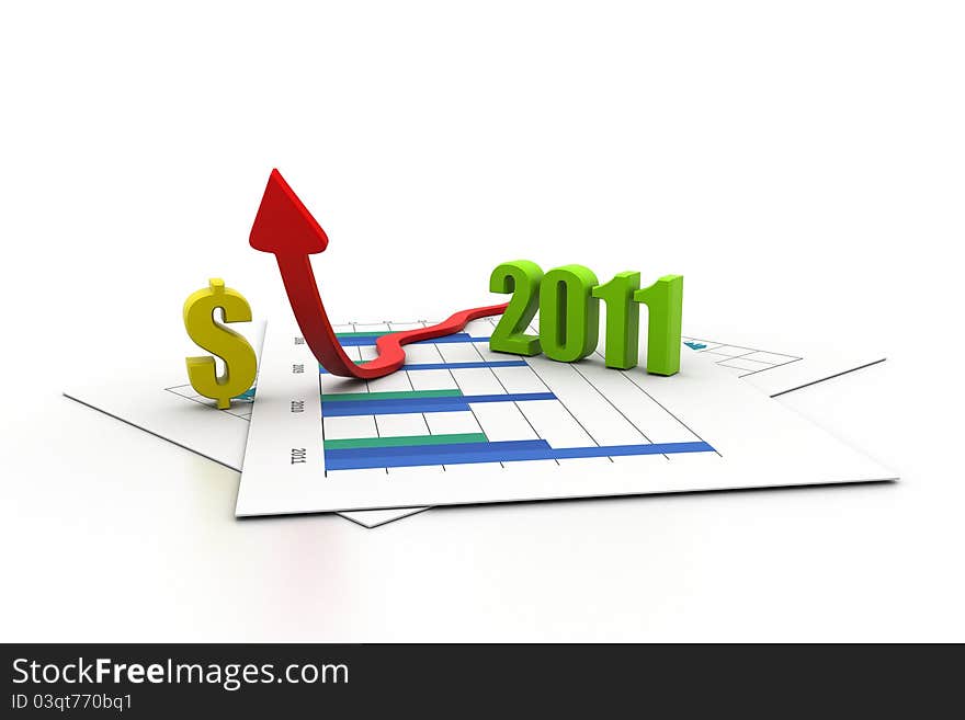 Business arrow, chart, business growth concept. Business arrow, chart, business growth concept