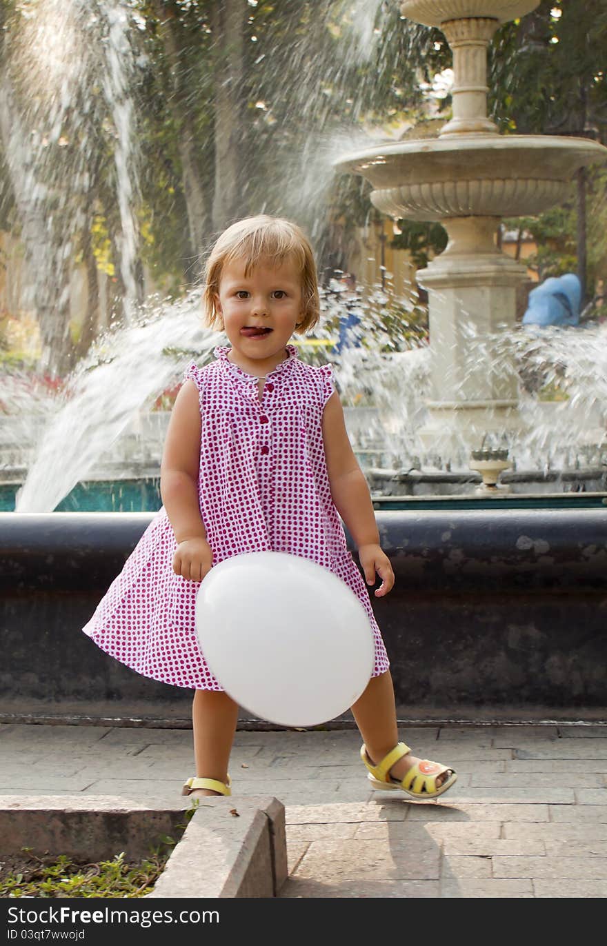 The Joyful Girl With A Ball