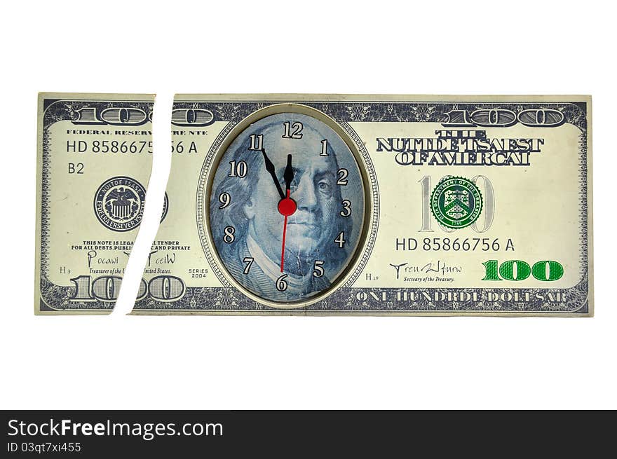 Broken Dollar Clock