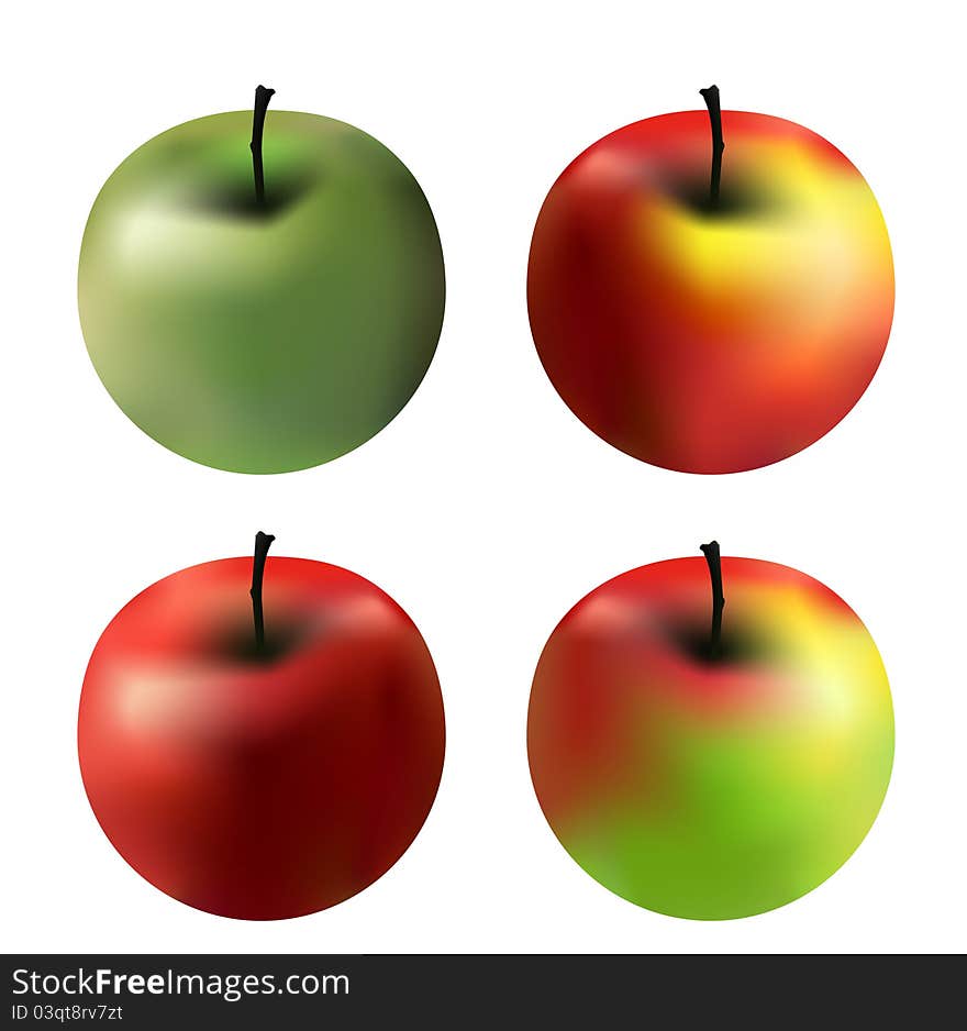 4 apples