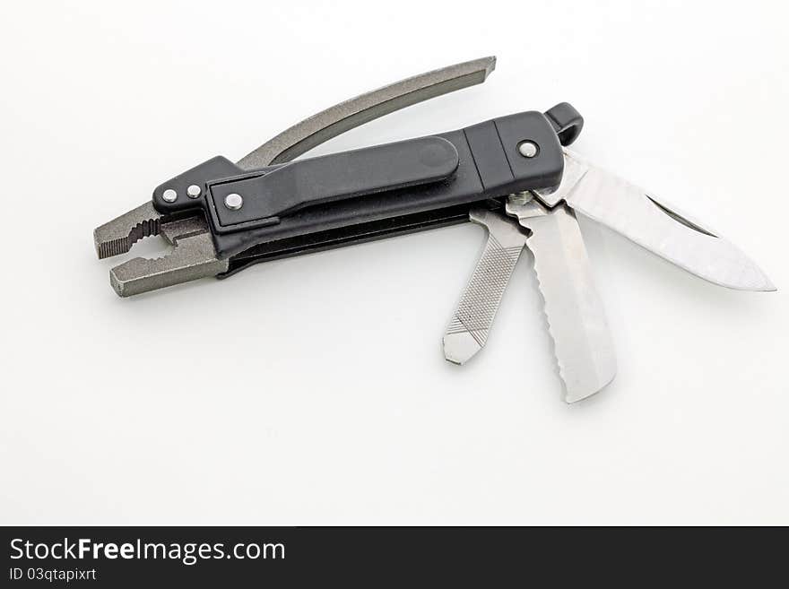 Penknife on a white background.