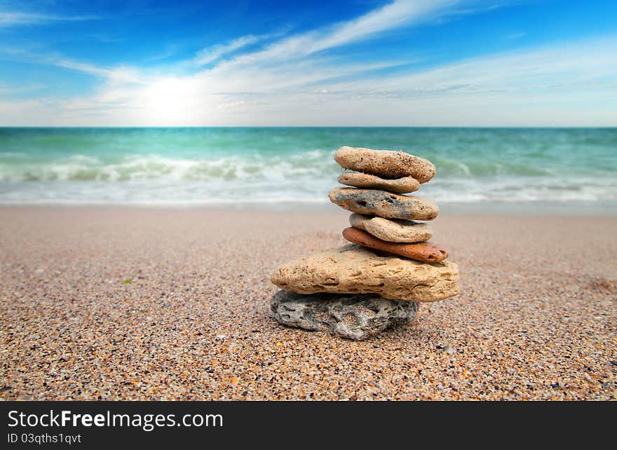 Beautiful summer day at the ocean. Beautiful summer day at the ocean.