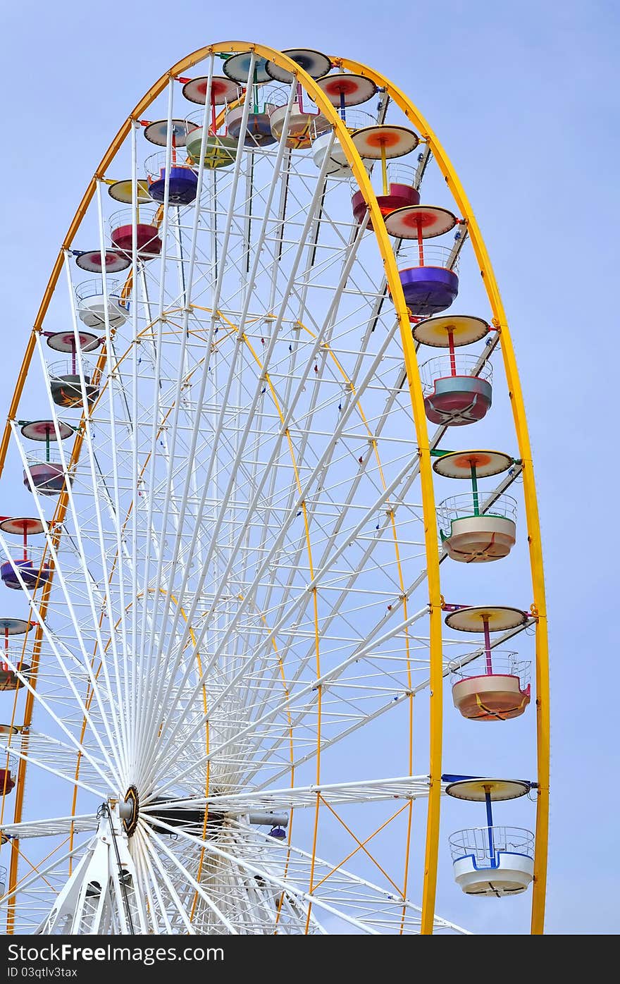 Panoramic wheel of a carnival