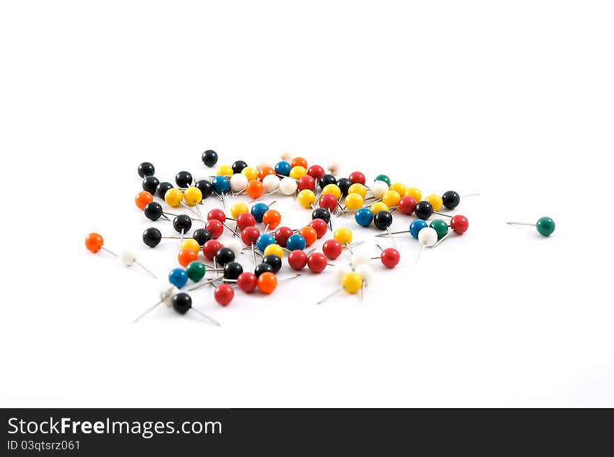 Various color of pushpins